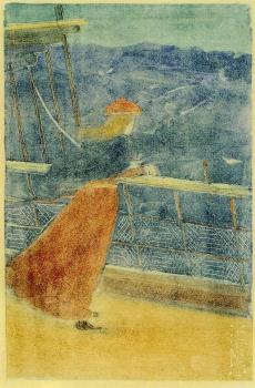 莫裡斯 巴西 加斯特 Woman on Ship Deck 莫裡斯 巴西 加斯特 Woman on Ship Deck